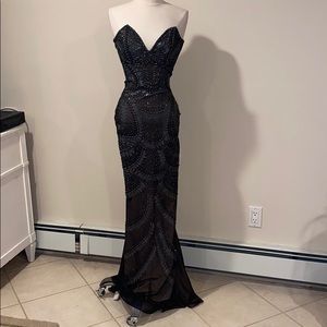 Holt hand painted gown- gorgeous cut and design
